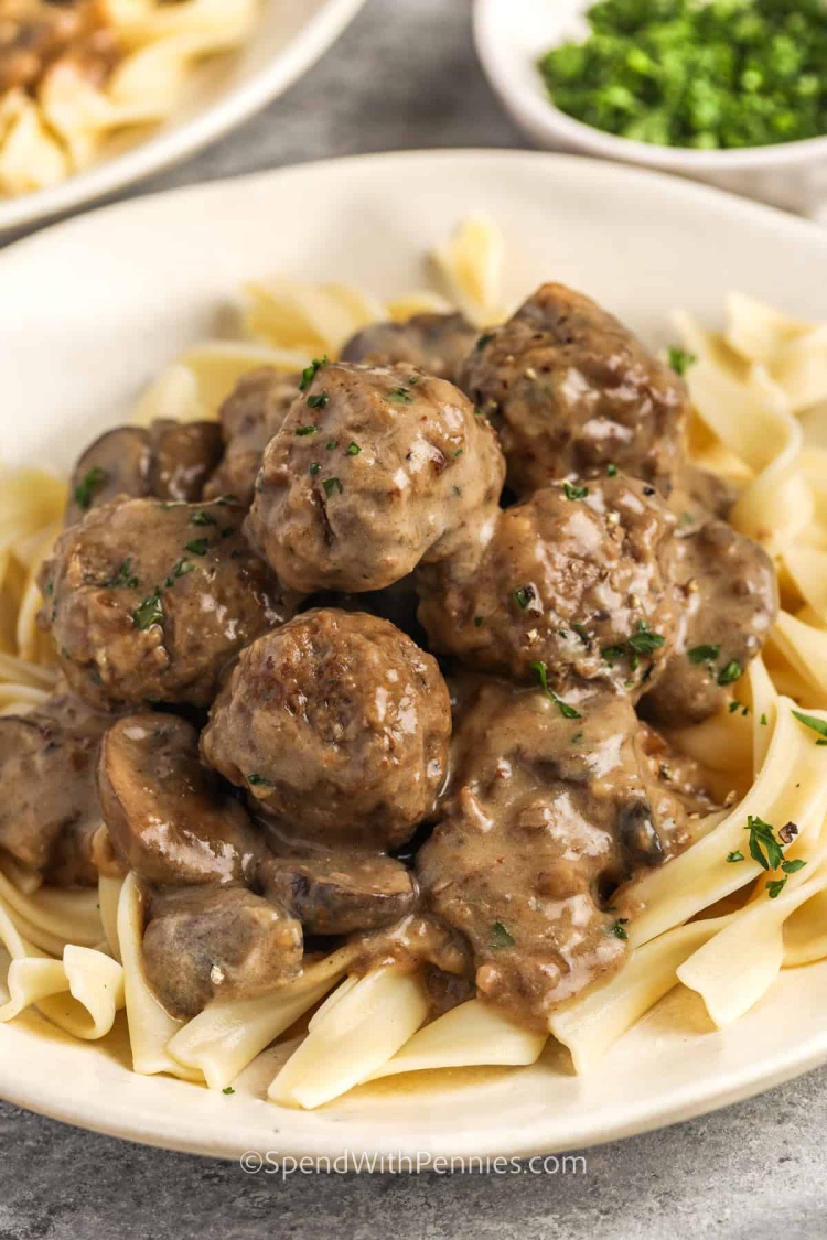 Easy Meatball Stroganoff - Cook Book Corner